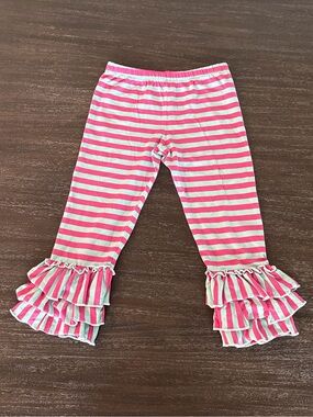 Mustard Pie Girls Capri Ruffle Leggings 6X